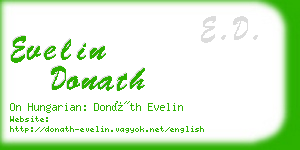 evelin donath business card